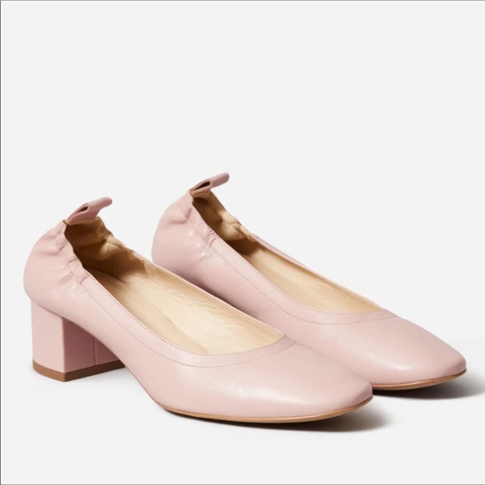 Everlane “The Day Heel” in Pale Rose 8.5